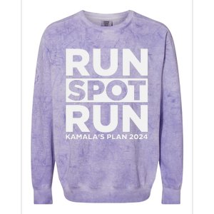 Run Spot Run KamalaS Plan 2024 Colorblast Crewneck Sweatshirt