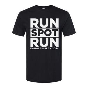 Run Spot Run KamalaS Plan 2024 Softstyle CVC T-Shirt