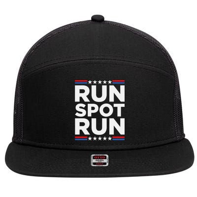 Run Spot Run 2024 7 Panel Mesh Trucker Snapback Hat