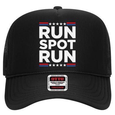 Run Spot Run 2024 High Crown Mesh Back Trucker Hat