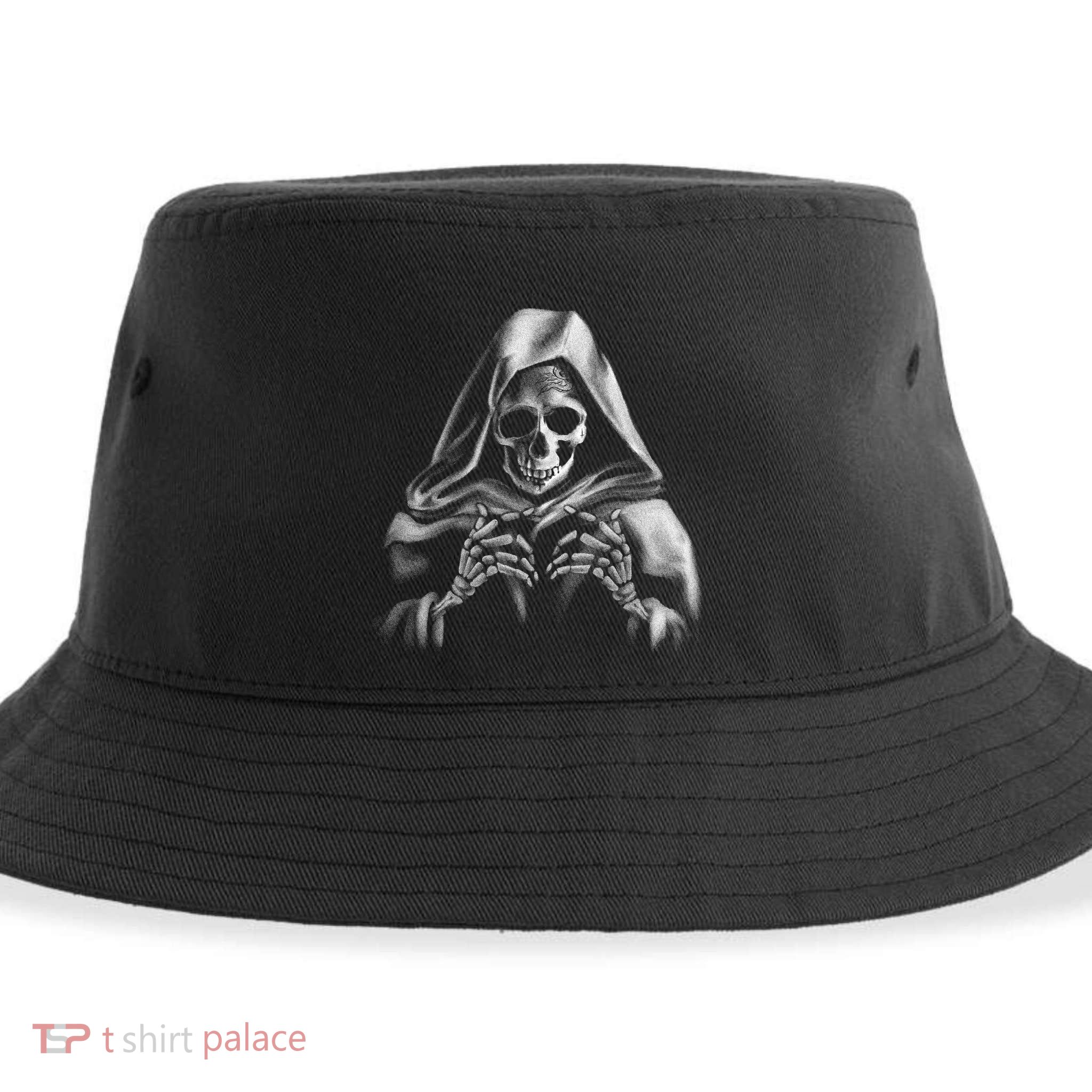 Reaper Skeleton Sustainable Bucket Hat
