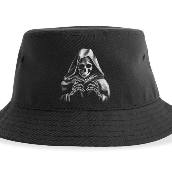 Reaper Skeleton Sustainable Bucket Hat