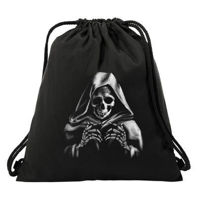 Reaper Skeleton Drawstring Bag