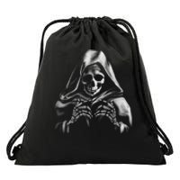 Reaper Skeleton Drawstring Bag