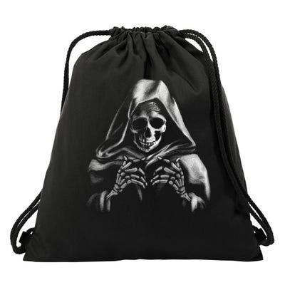 Reaper Skeleton Drawstring Bag