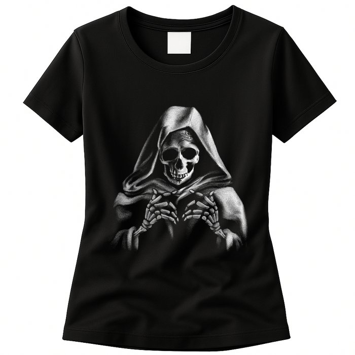 Reaper Skeleton Womens T-Shirt