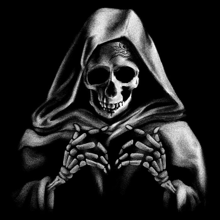 Reaper Skeleton Wool Snapback Cap