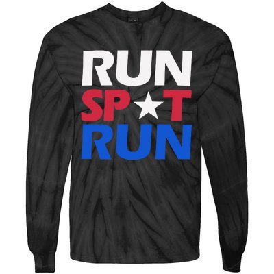 Run Spot Run Trump Tie-Dye Long Sleeve Shirt