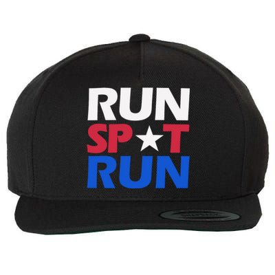 Run Spot Run Trump Wool Snapback Cap