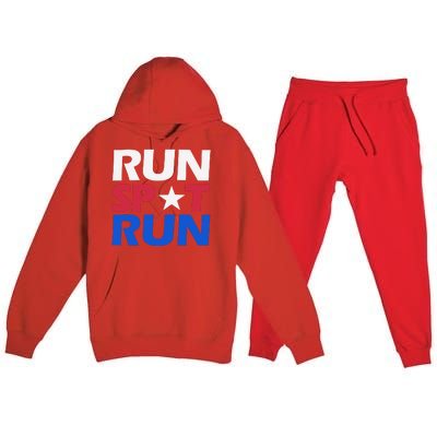 Run Spot Run Trump Premium Hooded Sweatsuit Set