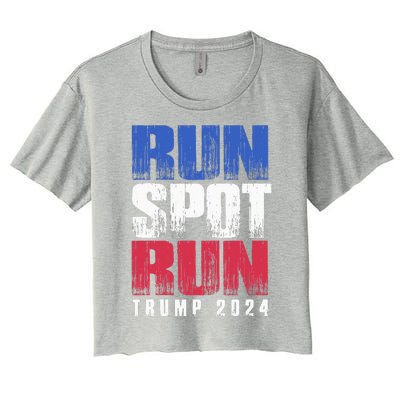 Run Spot Run Run Spot Run Women's Crop Top Tee