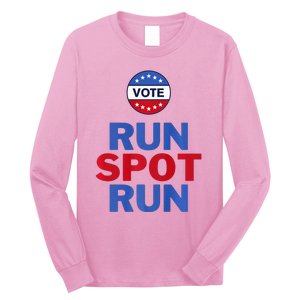 Run Spot Run. Trump And Harris Debate Long Sleeve Shirt