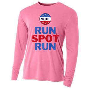 Run Spot Run. Trump And Harris Debate Cooling Performance Long Sleeve Crew