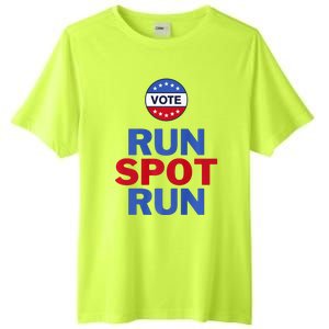 Run Spot Run. Trump And Harris Debate Tall Fusion ChromaSoft Performance T-Shirt