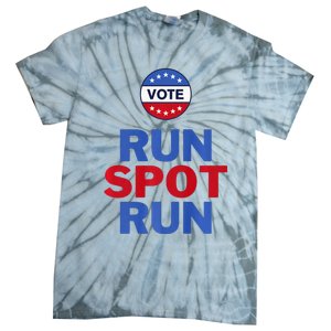 Run Spot Run. Trump And Harris Debate Tie-Dye T-Shirt