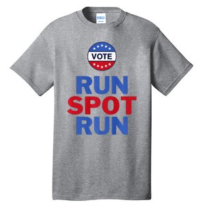 Run Spot Run. Trump And Harris Debate Tall T-Shirt