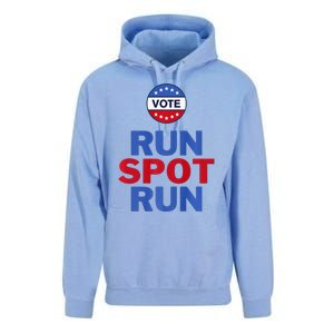 Run Spot Run. Trump And Harris Debate Unisex Surf Hoodie