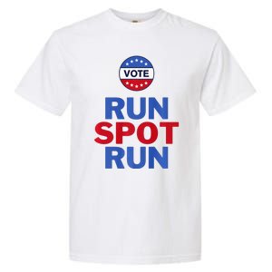 Run Spot Run. Trump And Harris Debate Garment-Dyed Heavyweight T-Shirt