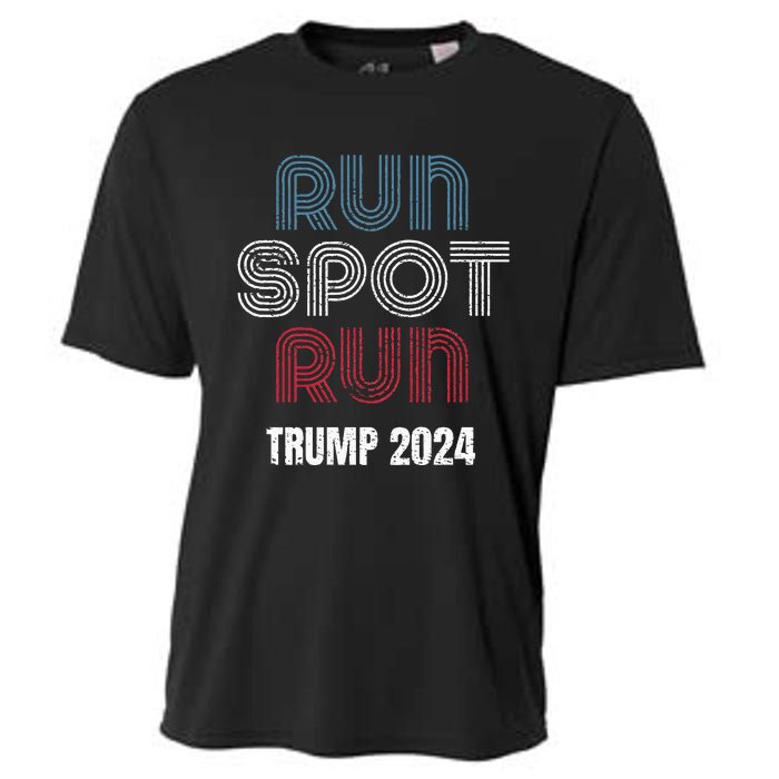 Run Spot Run Run Spot Run Trump Kamala Debate 2024 Cooling Performance Crew T-Shirt