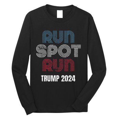 Run Spot Run Run Spot Run Trump Kamala Debate 2024 Long Sleeve Shirt