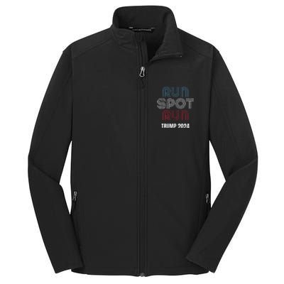 Run Spot Run Run Spot Run Trump Kamala Debate 2024 Core Soft Shell Jacket