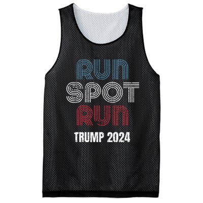 Run Spot Run Run Spot Run Trump Kamala Debate 2024 Mesh Reversible Basketball Jersey Tank