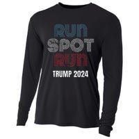 Run Spot Run Run Spot Run Trump Kamala Debate 2024 Cooling Performance Long Sleeve Crew