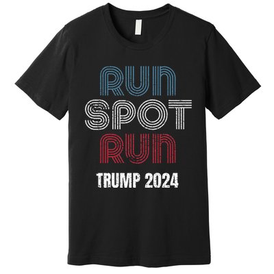 Run Spot Run Run Spot Run Trump Kamala Debate 2024 Premium T-Shirt