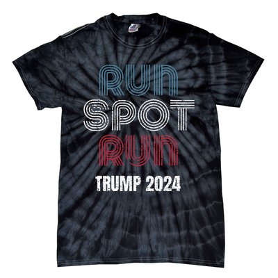 Run Spot Run Run Spot Run Trump Kamala Debate 2024 Tie-Dye T-Shirt