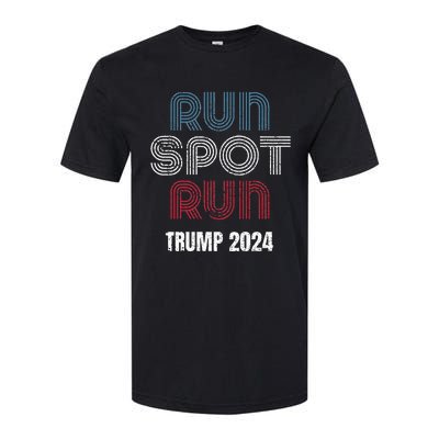 Run Spot Run Run Spot Run Trump Kamala Debate 2024 Softstyle® CVC T-Shirt