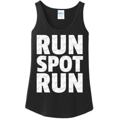 Run Spot Run Political Funny Ladies Essential Tank