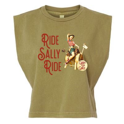 Ride Sally Ride Country Music Rodeo Garment-Dyed Women's Muscle Tee