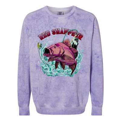 Red Snapper Colorblast Crewneck Sweatshirt