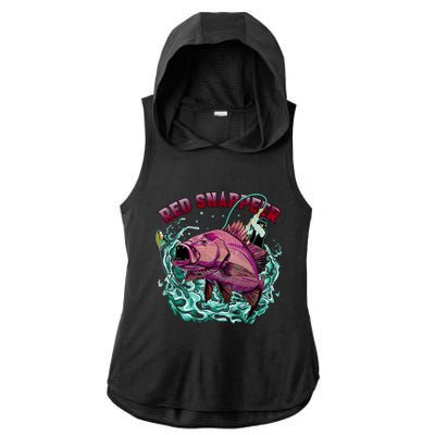 Red Snapper Ladies PosiCharge Tri-Blend Wicking Draft Hoodie Tank