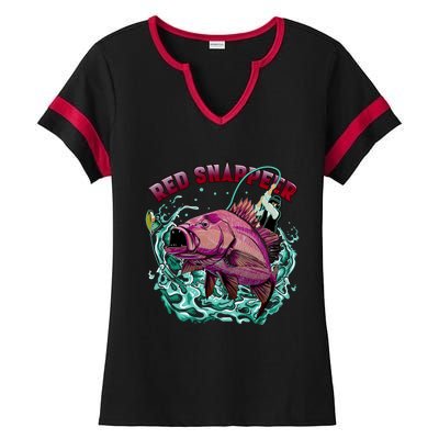 Red Snapper Ladies Halftime Notch Neck Tee