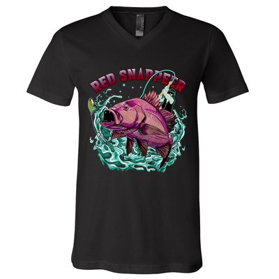 Red Snapper V-Neck T-Shirt