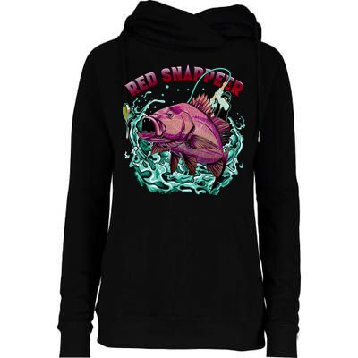 Red Snapper Womens Funnel Neck Pullover Hood