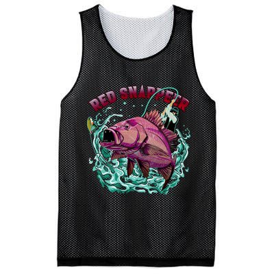 Red Snapper Mesh Reversible Basketball Jersey Tank