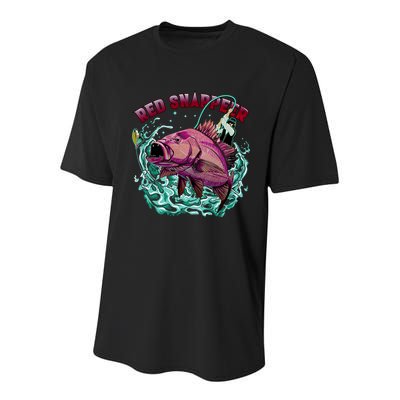 Red Snapper Youth Performance Sprint T-Shirt