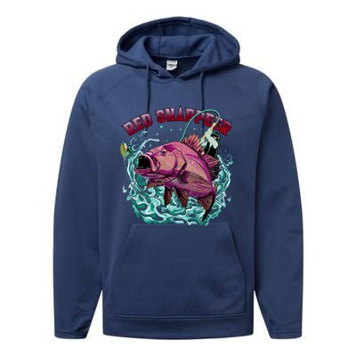 Red Snapper Performance Fleece Hoodie