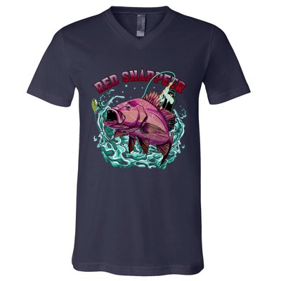 Red Snapper V-Neck T-Shirt