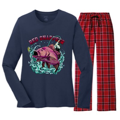 Red Snapper Women's Long Sleeve Flannel Pajama Set 