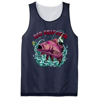 Red Snapper Mesh Reversible Basketball Jersey Tank