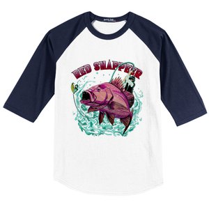 Red Snapper Baseball Sleeve Shirt