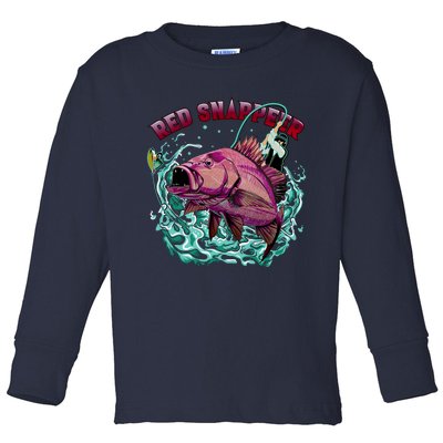 Red Snapper Toddler Long Sleeve Shirt