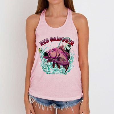 Red Snapper Women's Knotted Racerback Tank