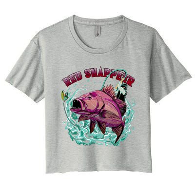 Red Snapper Women's Crop Top Tee