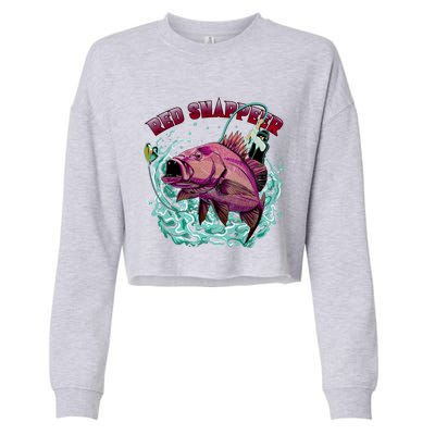 Red Snapper Cropped Pullover Crew