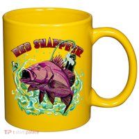 Red Snapper 11oz C Handle Ceramic Mug