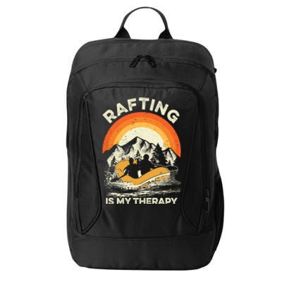 Retro Sunset River I Rafting Gift City Backpack